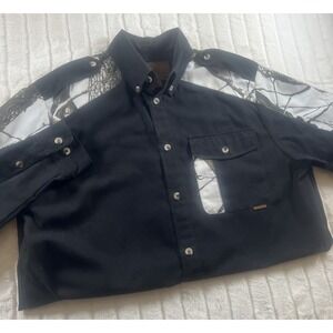 Legendary Whitetails Men's Long Sleeve Realtree Hardwood Camo Button Shirt Sz Lg